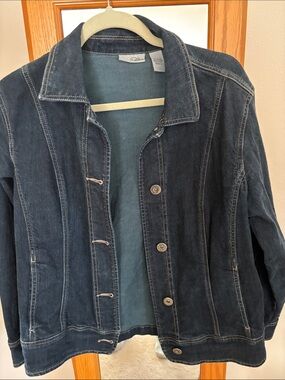 Chico's Dark Blue Denim Jacket